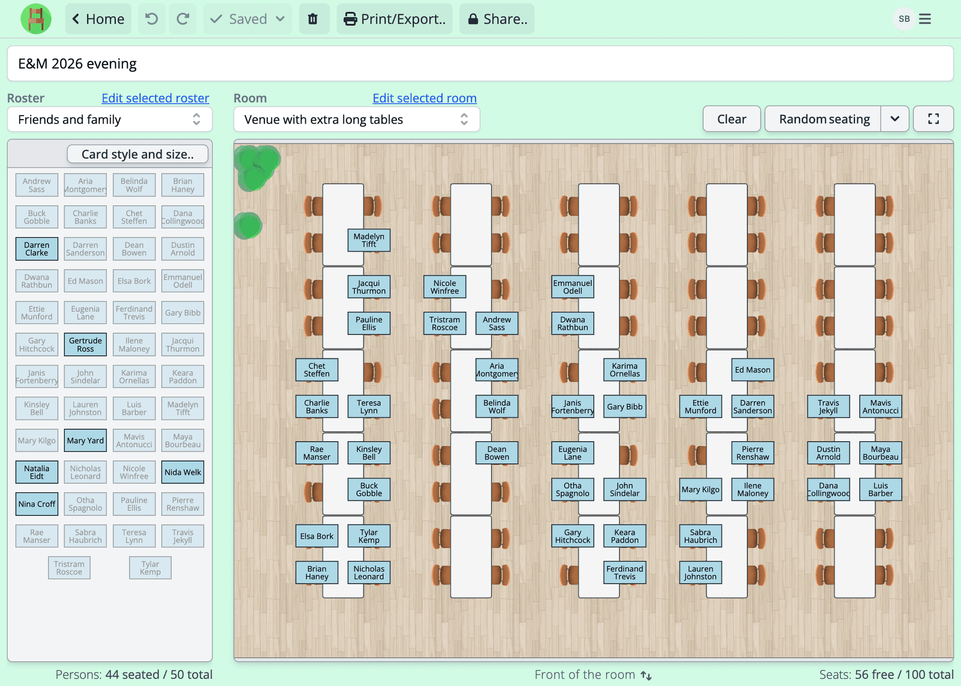 Seating Chart Maker Create Wedding Seating Arrangements 